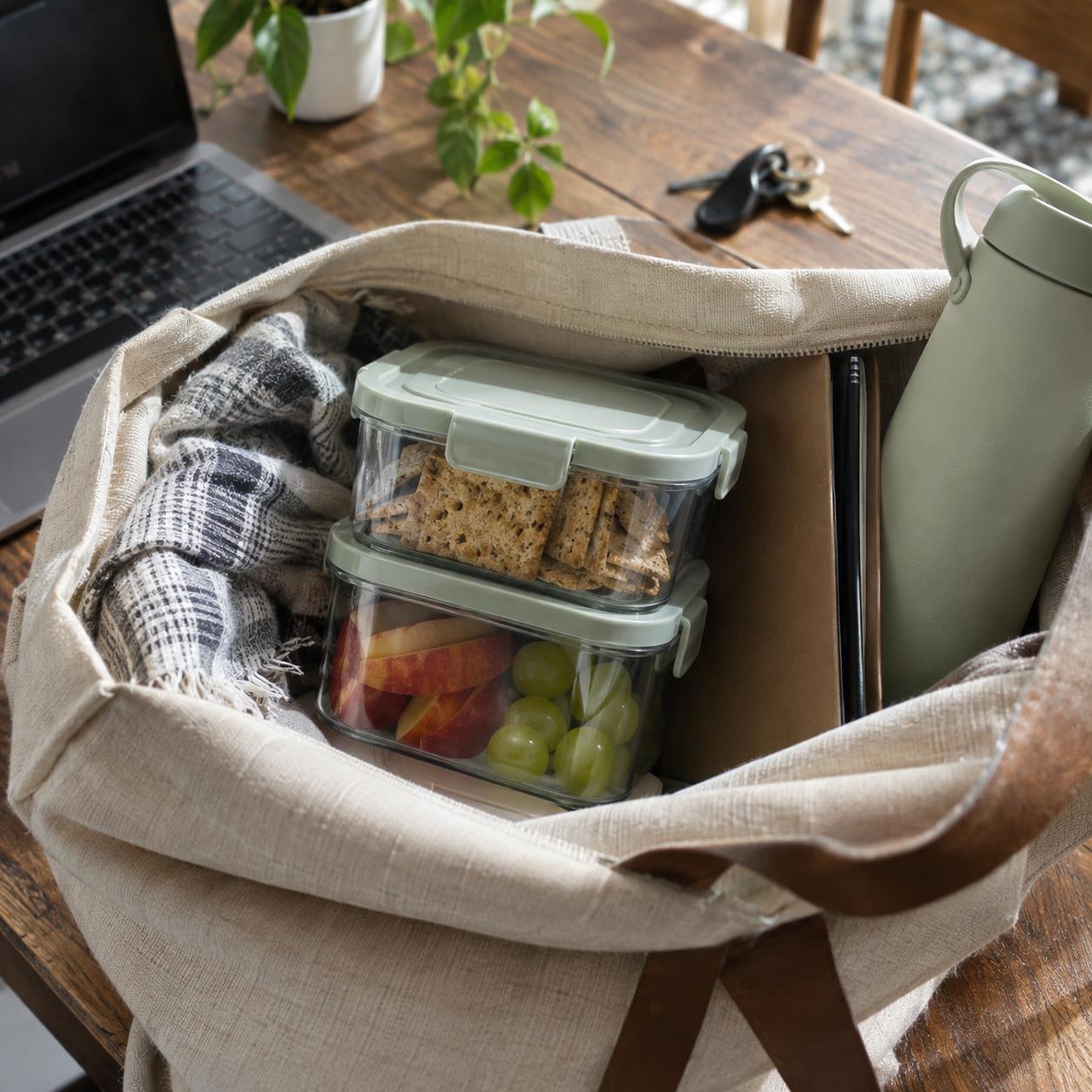 Illustrative concept of Stackable Snack Box