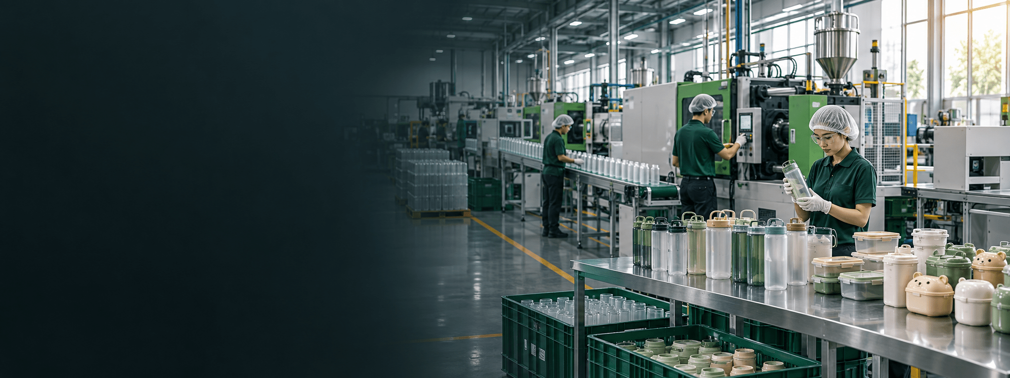 Naike Gifts modern drinkware manufacturing and cleanroom assembly line