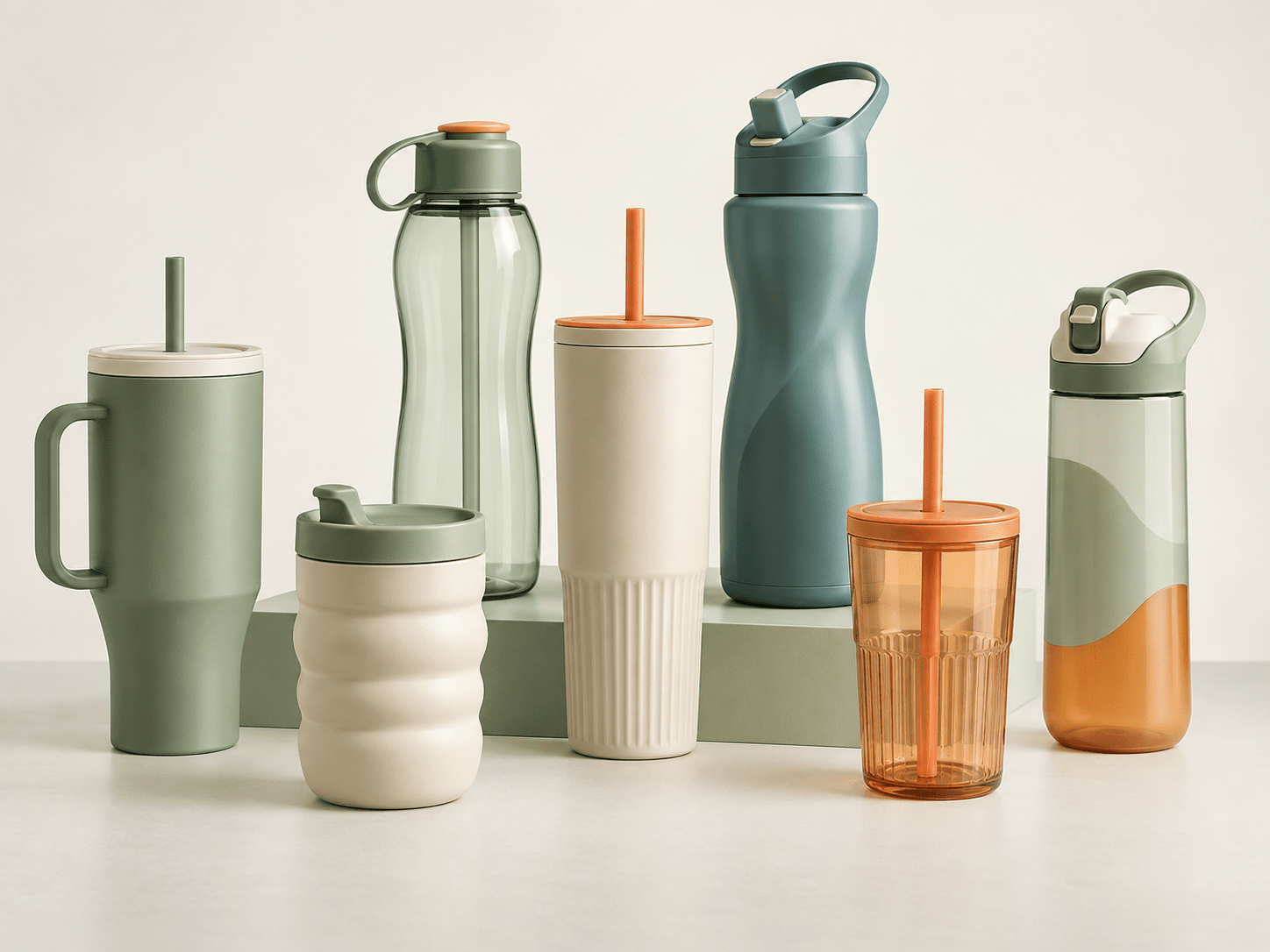 Distinctive tumblers, bottles and modular drinkware